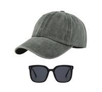 1 Pieza De Gorra De Béisbol Retro Y 1 Pieza De Gafas De Sol, Gorra De Béisbol De Moda Y Simple, Accesorios Para Exteriores Y Atuendos Solar.