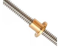 1 pieza de husillo de guía roscado T20, guía lineal de 20 mm, paso de 8 mm, varilla trapezoidal de 4 mm, longitud de 100 mm a 1000 mm con tuerca de cobre para impresora 3D(200mm)