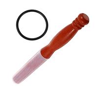 1 pieza de instrumento de sonido, palo para cantar, mazo, instrumento de sonido, palo de cristal, palo para rapear, palo de percusión con sonido de Buda, tazón para cantar de Yoga, banda de goma Un
