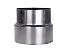 1 pieza de junta de conversión de adaptador de chimenea de acero inoxidable, conector de reducción de extensión de tubo de estufa(100mm x 90mm)