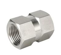 1 pieza de junta hexagonal NPT de rosca interna 1/8 "1/4" 3/8 "1/2" 3/4 "junta reductora 3000psig 20MPa accesorios de tubería de acero inoxidable 316(NPT (F) x NPT (F),0.75 in x 0.375 in)