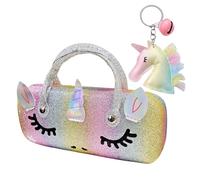 1 Pieza De La Caja De Gafas De Mano Para Niños, 1 Pieza De Cole De Caballos De Arco Iris, Bolsita De Almacenamiento Creativa Y Linda, Bolsa De Almacenamiento De Moda Y Conveniente.