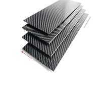 1 pieza de láminas fibra carbono 3K alta dureza 100 mm x 250, tablero panel puro 0,5-5 espesor, material modelo Para Aviones/Modelos De Coche, Bricolaje(5.0mm Twill Matte)