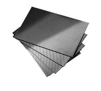 1 pieza de láminas fibra carbono 3K alta dureza 200 x 300 mm, tablero panel puro 0,5 a 6 espesor, material modelo Para Aviones/Modelos De Coche, Bricolaje(1.5mm twill matte)
