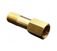 1 pieza de latón de 1/8", 1/4" y 3/8" con rosca macho hexagonal, junta extensible, unión mecánica, accesorios de cobre(3l8-150mm)