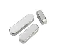 1 pieza de llave plana Tipo A de acero inoxidable, ancho 14mm, alto 9mm, longitud 70mm, M14x9x70mm