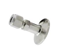 1 pieza de mandril KF a conector de doble virola, unión de tubería Industrial de fácil instalación, montaje rápido al vacío(6mm x 25)