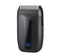 1 pieza de máquina de afeitar eléctrica para hombre con carga USB, pantalla LCD de energía, portátil para viajes, ideal para uso y al - Regalo para papá, esposo, , y (disponible en dorado y )