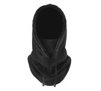 1 pieza de máscara de esquí, casco negro a prueba de viento y cálido para motocicleta de invierno, gorro cálido multifuncional para el cuello, capucha para montar al aire libre de invierno, unisex