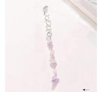 1 pieza de metal Dreadlocks Haarschmuck,Haarspiralen Clips Spiral Pin Spirale Haarspange mit Steinperlen Spirale Haar Clip Zöpfe Schmuck für Männer & Frauen DIY Haar Stil,HellPurple A,L