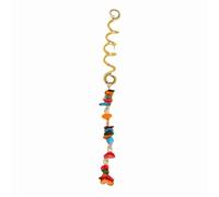 1 pieza de metal Dreadlocks Haarschmuck,Haarspiralen Clips Spiral Pin Spirale Haarspange mit Steinperlen Spirale Haar Clip Zöpfe Schmuck für Männer & Frauen DIY Haar Stil,bunt A,L