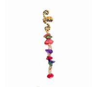 1 pieza de metal Dreadlocks Haarschmuck,Haarspiralen Clips Spiral Pin Spirale Haarspange mit Steinperlen Spirale Haar Clip Zücken Schmuck für Männer & Frauen DIY Haar Stil,bunt A,M