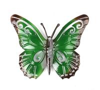 1 pieza de metal mariposa césped y jardín arte de pared con revestimiento anti para larga duración exterior e interior decoración (D)