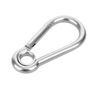 1 Pieza de Mosquetón Grande, M14 180mm de Acero Inoxidable con Ojal de 567KG para Hamacas, Columpios, Camping, Senderismo y Levantamiento de Pesas