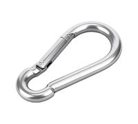 1 Pieza de Mosquetón Grande, M14 180mm de Acero Inoxidable de Alta Resistencia de 567KG para Hamacas, Columpios, Camping, Senderismo y Levantamiento de Pesas
