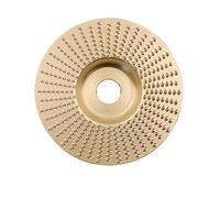 1 pieza de muela de madera, disco de amoladora angular rotativa de arco/plano/bisel, rueda de pulido de madera de acero al carbono, piezas de herramientas abrasivas(1Pcs Arc)