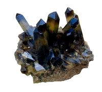 1 pieza de muestra espiritual de racimo de cuarzo topacio transparente de 510-600 g