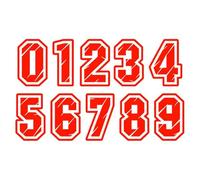 1 Pieza De Números Reflectantes for Buzón Números Individuales O Todos for La Dirección De La Casa, Lo Que Los Hace Más Personalizados Y Reconocibles for Buzones, Puertas(Red,1,15CM)