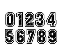 1 Pieza De Números Reflectantes for Buzón Números Individuales O Todos for La Dirección De La Casa, Lo Que Los Hace Más Personalizados Y Reconocibles for Buzones, Puertas(Black,0-9,15CM)