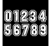 1 Pieza De Números Reflectantes for Buzón Números Individuales O Todos for La Dirección De La Casa, Lo Que Los Hace Más Personalizados Y Reconocibles for Buzones, Puertas(White,7,15CM)