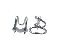 1 pieza de perno en U de 20, 25, 32, 40 y 50 M8, abrazadera de tubo de doble U galvanizado, tornillo de acero, conector de fijación for andamios en cruz(M8x25x40mm)