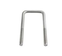 1 pieza de pernos en U cuadrados M6 M8 auténticos de acero inoxidable 201, pernos de montaje en ángulo recto en forma de U for fijar tuberías.(M8x40x100mm)
