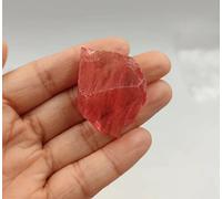 1 pieza de piedra cruda roja de sandía en bruto cristal de cuarzo mineral espécimen acuario decoración del hogar