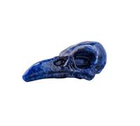 1 pieza de piedra de cristal natural con cráneo de cuervo, obsidiana, cuarzo, decoración del hogar, regalo artesanal