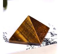 1 pieza de piedra de cuarzo pirámide de cristal natural moderna decoración del hogar coleccionables DIY manualidades de piedra preciosa regalos de bricolaje, ojo de tigre, 1 pieza