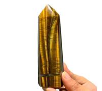 1 pieza de piedra de ojo de tigre de 800-1000 g, torre de cristal, regalo for decoración de habitación