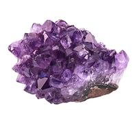 1 pieza de piedra de orgón de geoda irregular de amatista natural, grava morada, espécimen mineral, cristal de cuarzo crudo, accesorio de joyería para decoración del hogar, gris claro, 40 g-50 g