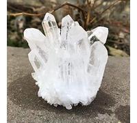 1 pieza de piedra de Reiki de forma libre de racimo de cuarzo cristalino Natural adecuado for el hogar (Size : 300-400g)