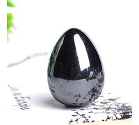 1 pieza de piedra mineral de huevo natural de cristal mineral para enseñanza, adornos de piedra curativa para el cuidado de la salud, regalos de masaje, huevo de terahercios