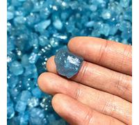 1 pieza de piedra natural de aguamarina cruda de cristal de cuarzo roca coleccionable mineral piedra preciosa áspera decoración del hogar