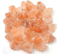 1 pieza de piedra solar natural, piedra cruda, cristal de cuarzo en bruto, espécimen mineral para decoración del hogar, adornos de 2 a 4 cm, sal naranja, 2 piezas de 20 a 40 mm al azar