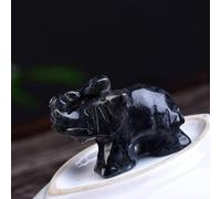 1 pieza de piedras naturales de elefante tallado a mano, piedra mineral de piedra mineral para decoración del hogar, manualidades, labradorita, 1 pieza