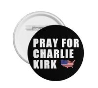 1 pieza de pins y broches conmemorativos "Oremos por Charlie Kirk" (1993-2025)
