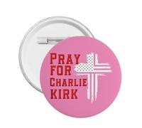 1 pieza de pins y broches conmemorativos "Oremos por Charlie Kirk" (1993-2025)