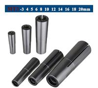 1 pieza de pinza de sujeción MT2 MT3 D3 de 4, 5, 6, 8, 10, 12, 14, 16, 18 y 20 mm, cono Morse, resorte de pinza, rosca M10 M12, herramienta de sujeción MS2 MS3 MK2 MK3(MT3-11PCS,Thread M12)