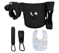 1 Pieza De Portavasos Para Cochecito De Bebé, 2 Piezas De Gancho Para Cochecito De Bebé, 1 Pieza De Toalla Para Saliva De Bebé, Suministros Para Excursiones Para Bebés.