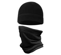 1 Pieza De Protección Para El Cuello De Forro Polar Y 1 Pieza De Gorro De Forro Polar, Equipo Cálido De Invierno, Protección Para El Cuello Suave Y Cómoda, Esquí Y Ciclismo.
