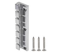 1 pieza de puente de guitarra Yootones de 6 cuerdas con tornillos de montaje compatible con pieza de repuesto de guitarra eléctrica estilo SG (plata)