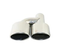 1 pieza de punta de escape tipo H de acero inoxidable ovalada de 2,5 pulgadas, punta de silenciador de escape doble for AG W204 W211 Clase C C63(EJ30213b-L-AG)