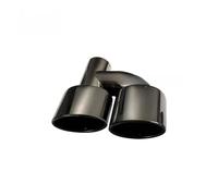 1 pieza de punta de escape tipo H de acero inoxidable ovalada de 2,5 pulgadas, punta de silenciador de escape doble for AG W204 W211 Clase C C63(H0EJ30213b-L-AG)