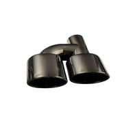 1 pieza de punta de escape tipo H de acero inoxidable ovalada de 2,5 pulgadas, punta de silenciador de escape doble for AG W204 W211 Clase C C63(H0EJ30213b-R-AG)