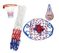 1 Pieza De Red De Baloncesto, 1 Pieza De Bolsa De Red De Baloncesto, Red De Baloncesto De Repuesto, Red Atrevida De Tres Colores, Accesorios De Baloncesto, Accesorios Deportivos De Baloncesto