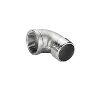 1 pieza de reductor de codo de 90 grados de acero inoxidable 304, accesorios de tubería roscados, rosca hembra y macho(304DN15(1 2))