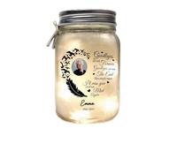 1 pieza de regalo de condolencias con texto en inglés "I Am Always With You", centros de mesa y luces decorativos personalizados, regalo conmemorativo para la pérdida de mamá, papá, regalos