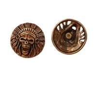 1 pieza de remaches góticos de latón/cuproníquel con forma de concho, con cierre de rosca, for bolsos, carteras, decoración de prendas, accesorios de bricolaje.(Small)