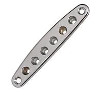 1 pieza de repuesto para guitarra eléctrica, puente de cuerda a través del cuerpo, casquillos de montaje, accesorio de 8 agujeros